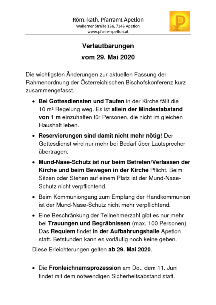 thumbnail of Gottesdienstordnung und Verlautbarungen_20200528