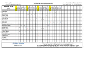 thumbnail of Ministranten Monatseinteilung Februar 2024