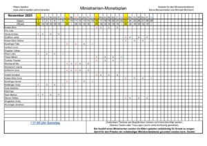 thumbnail of Ministranten Monatseinteilung November 2025