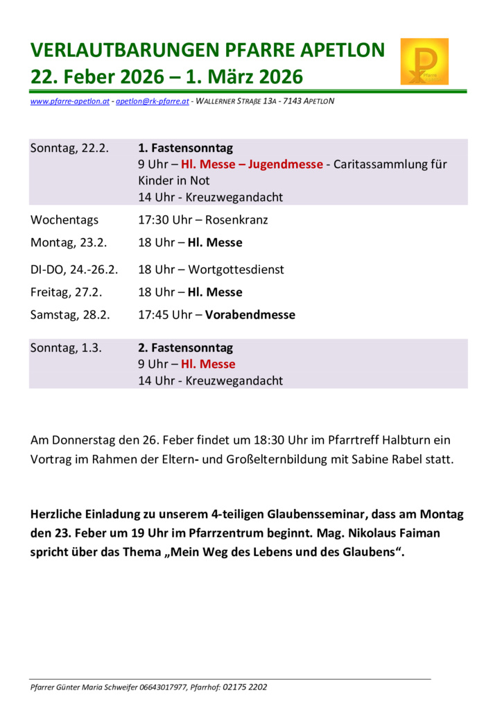 thumbnail of KW 9 22.02.-01.03. Verlautbarungen-1