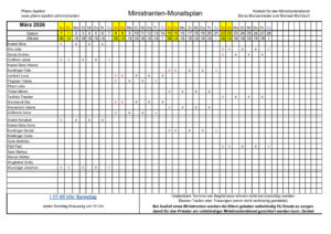 thumbnail of Ministranten Monatseinteilung März 2026