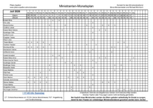 thumbnail of Ministranten Monatseinteilung Juli 2026